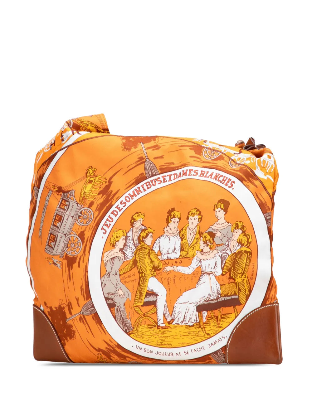 Pre-OwnedHerm??re-Owned2009 Jeu des Omnibus et Dames Blanches Silky Pop crossbody bag