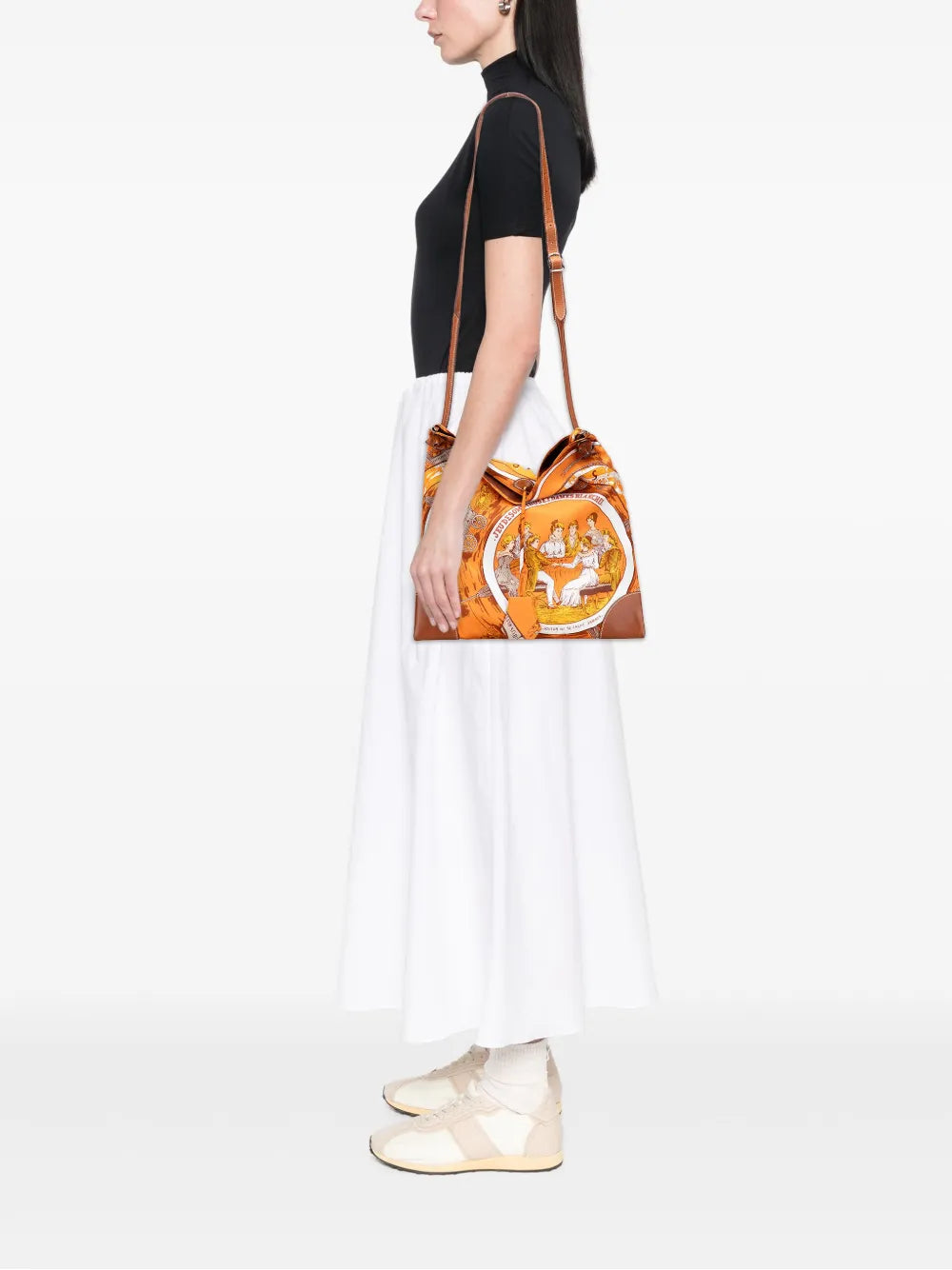 Pre-OwnedHerm??re-Owned2009 Jeu des Omnibus et Dames Blanches Silky Pop crossbody bag