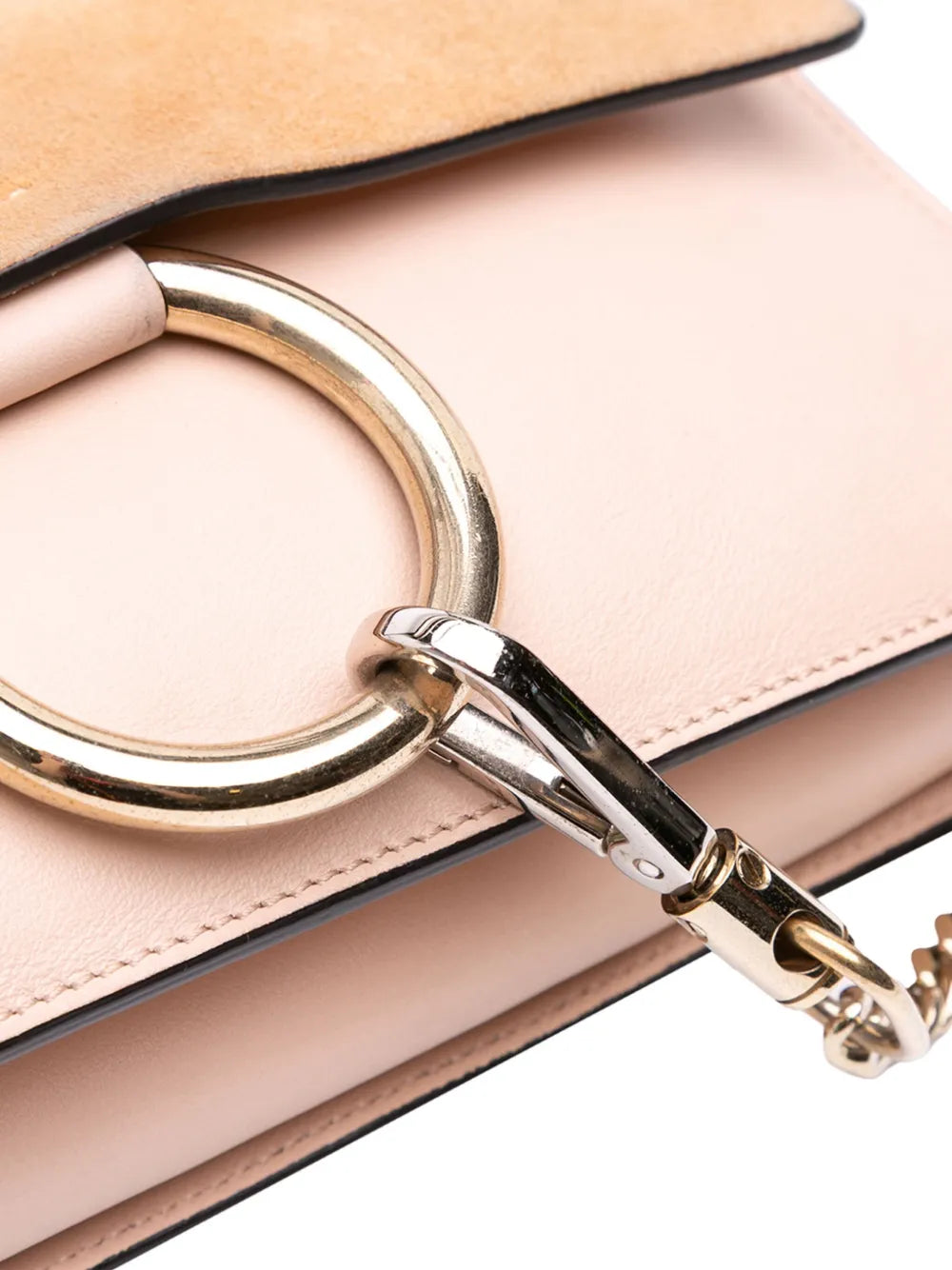 Pre-OwnedChlo?Pre-Owned2017 Small Suede and Calfskin Faye crossbody bag