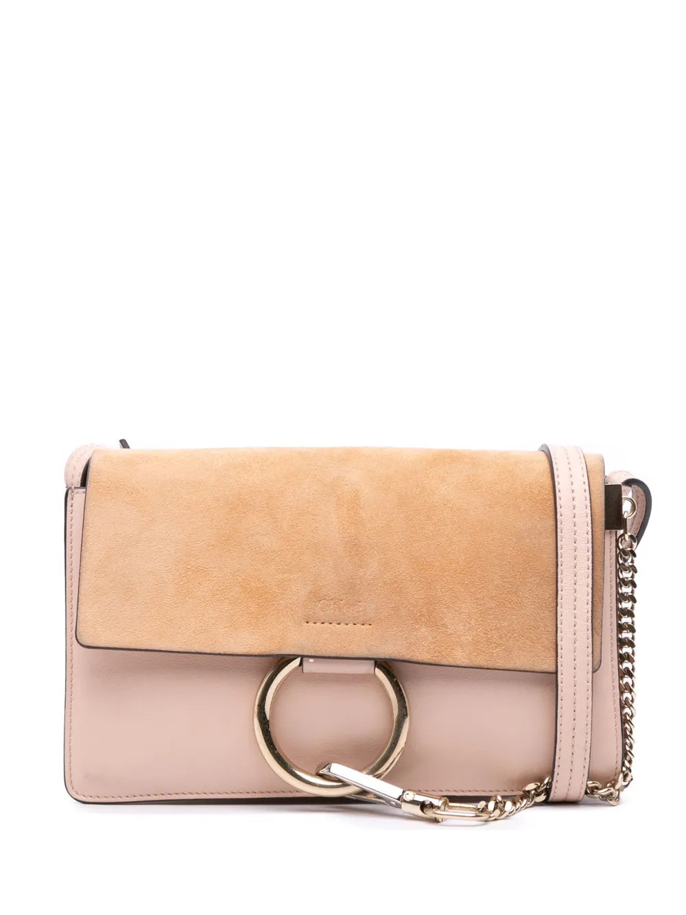 Pre-OwnedChlo?Pre-Owned2017 Small Suede and Calfskin Faye crossbody bag