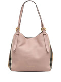Pre-OwnedBurberry Pre-Owned2000-2017 Small Leather and House Check Canvas Canterbury tote bag