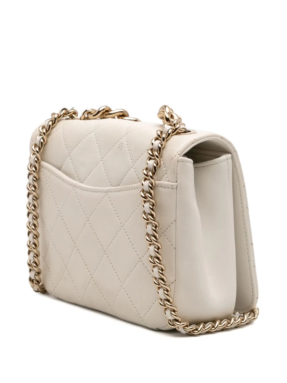Pre-OwnedCHANEL Pre-Owned2019 Quilted Lambskin Studded Beauty Begins Flap satchel