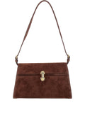 Savette Symmetry suede shoulder bag