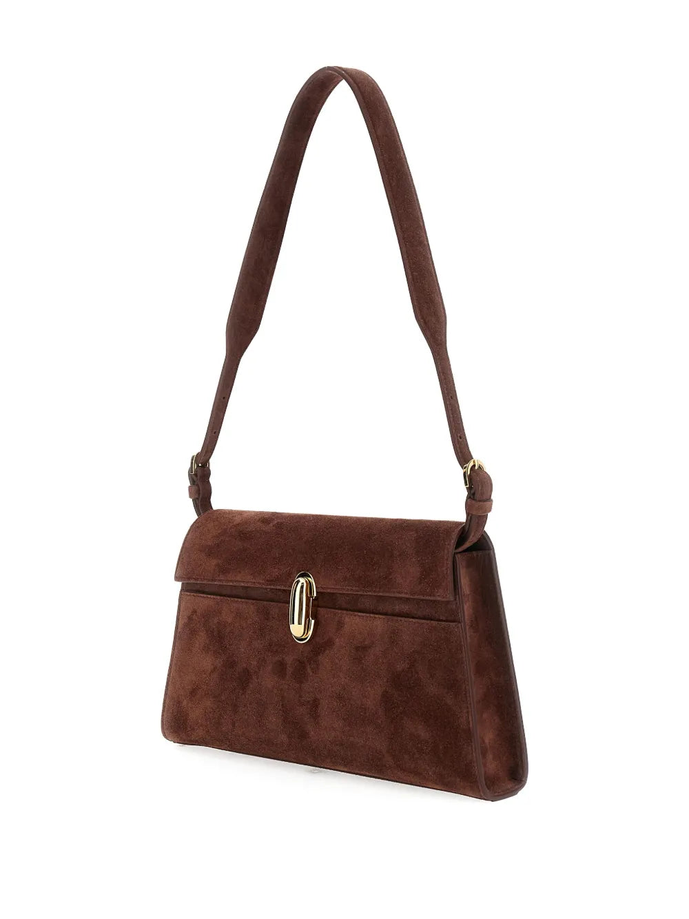 Savette Symmetry suede shoulder bag