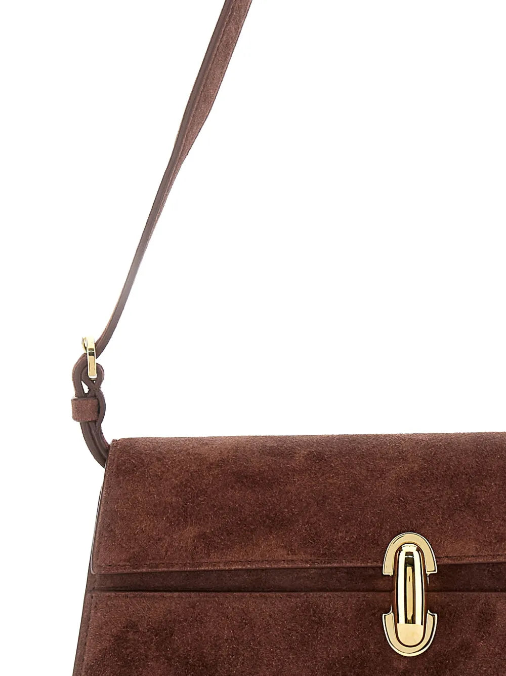 Savette Symmetry suede shoulder bag