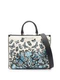 Pre-OwnedBvlgari Pre-Owned2010-2025 Mary Katrantzou Canvas Butterfly and Snake Print Tote satchel