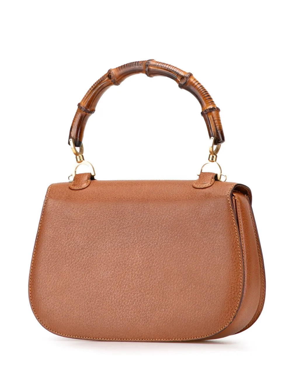 Pre-OwnedGucci Pre-Owned20th Century Grained Calfskin Bamboo Night satchel