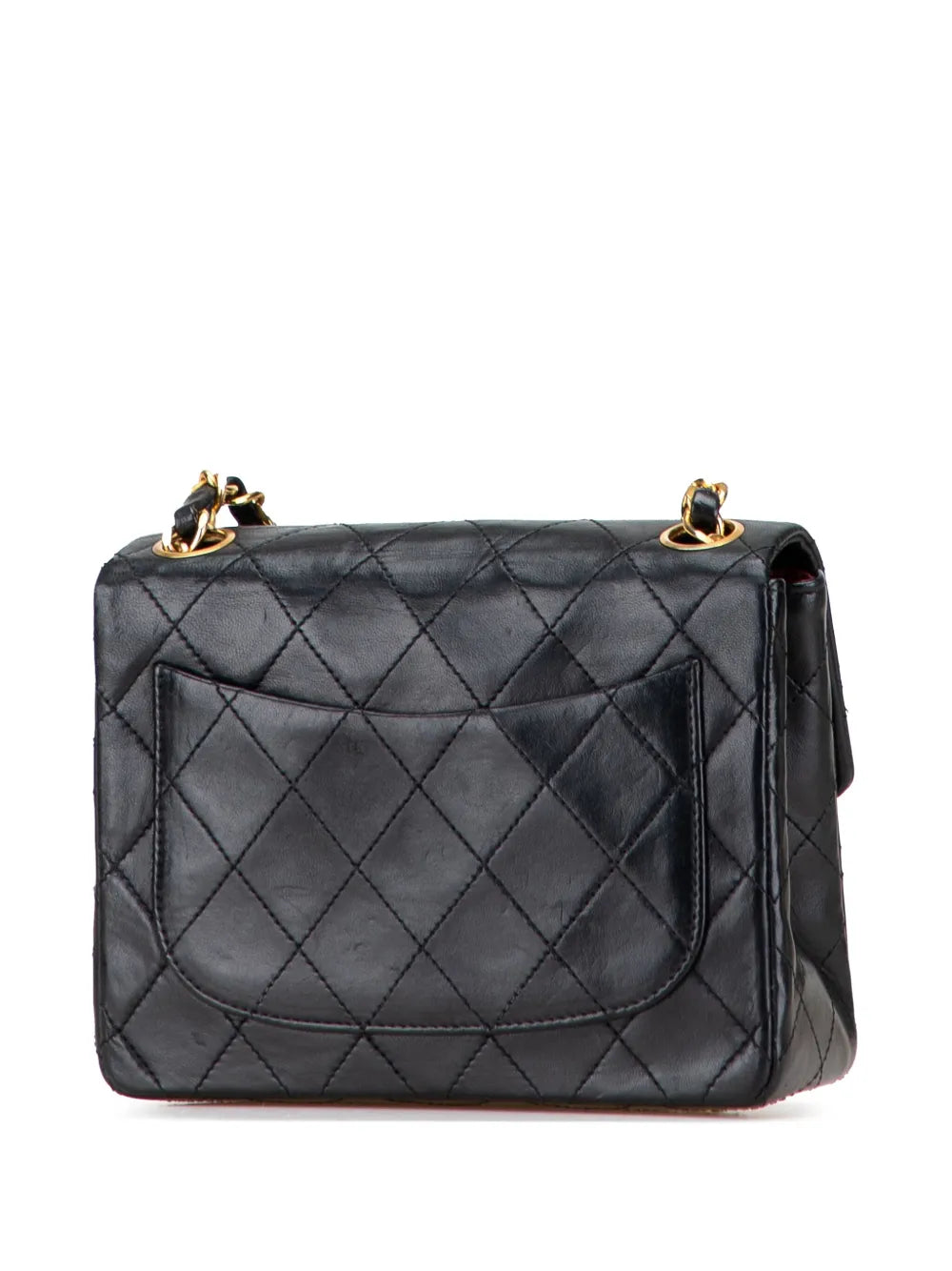 Pre-OwnedCHANEL Pre-Owned1986-1988 Mini Square Classic Lambskin Single Flap crossbody bag