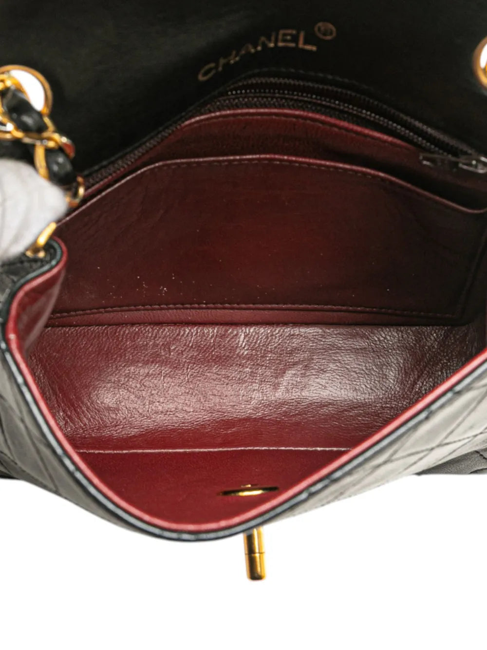 Pre-OwnedCHANEL Pre-Owned1986-1988 Mini Square Classic Lambskin Single Flap crossbody bag