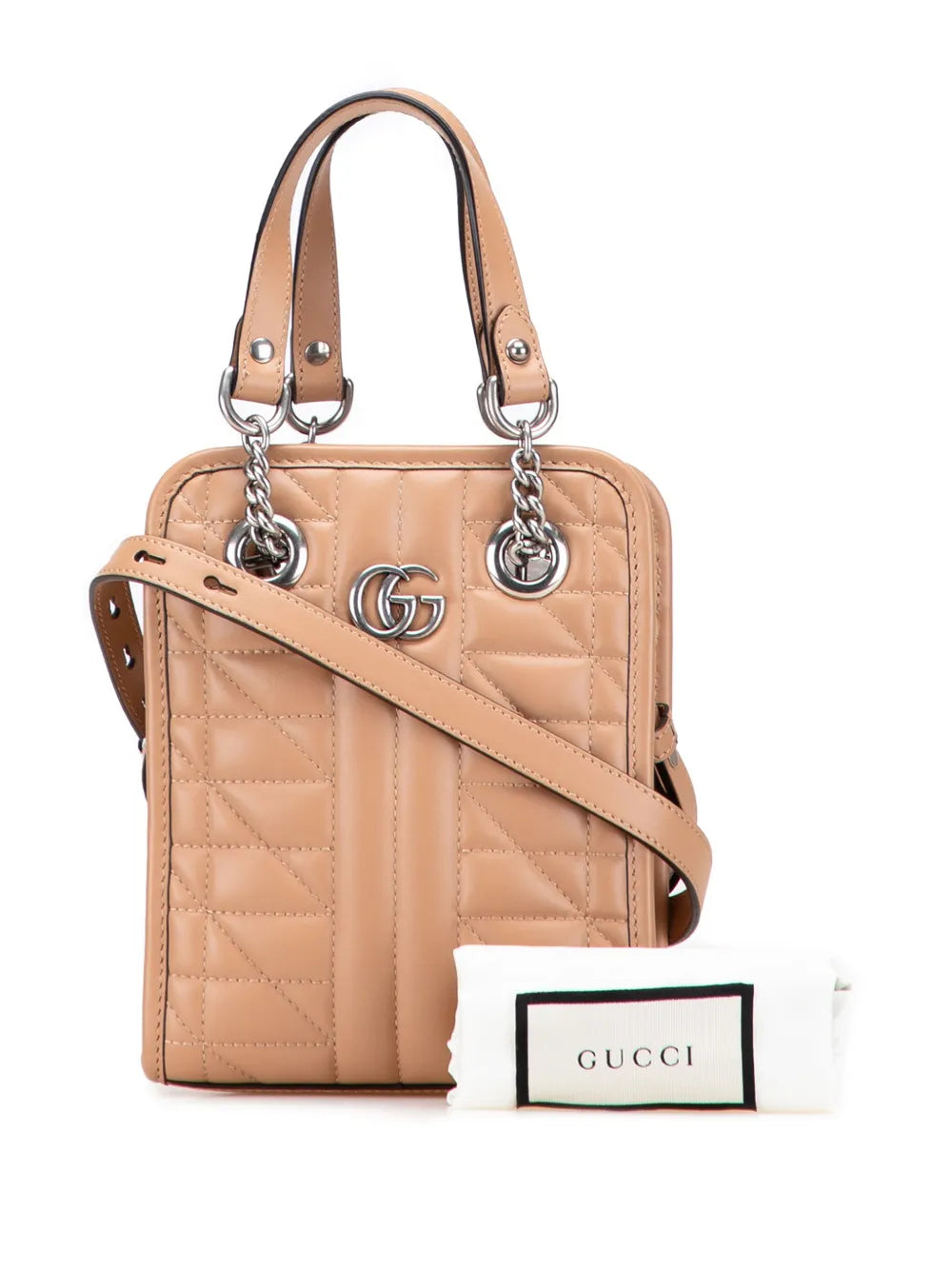 Pre-OwnedGucci Pre-Owned2016-2025 Mini GG Marmont Matelasse Leather Aria satchel