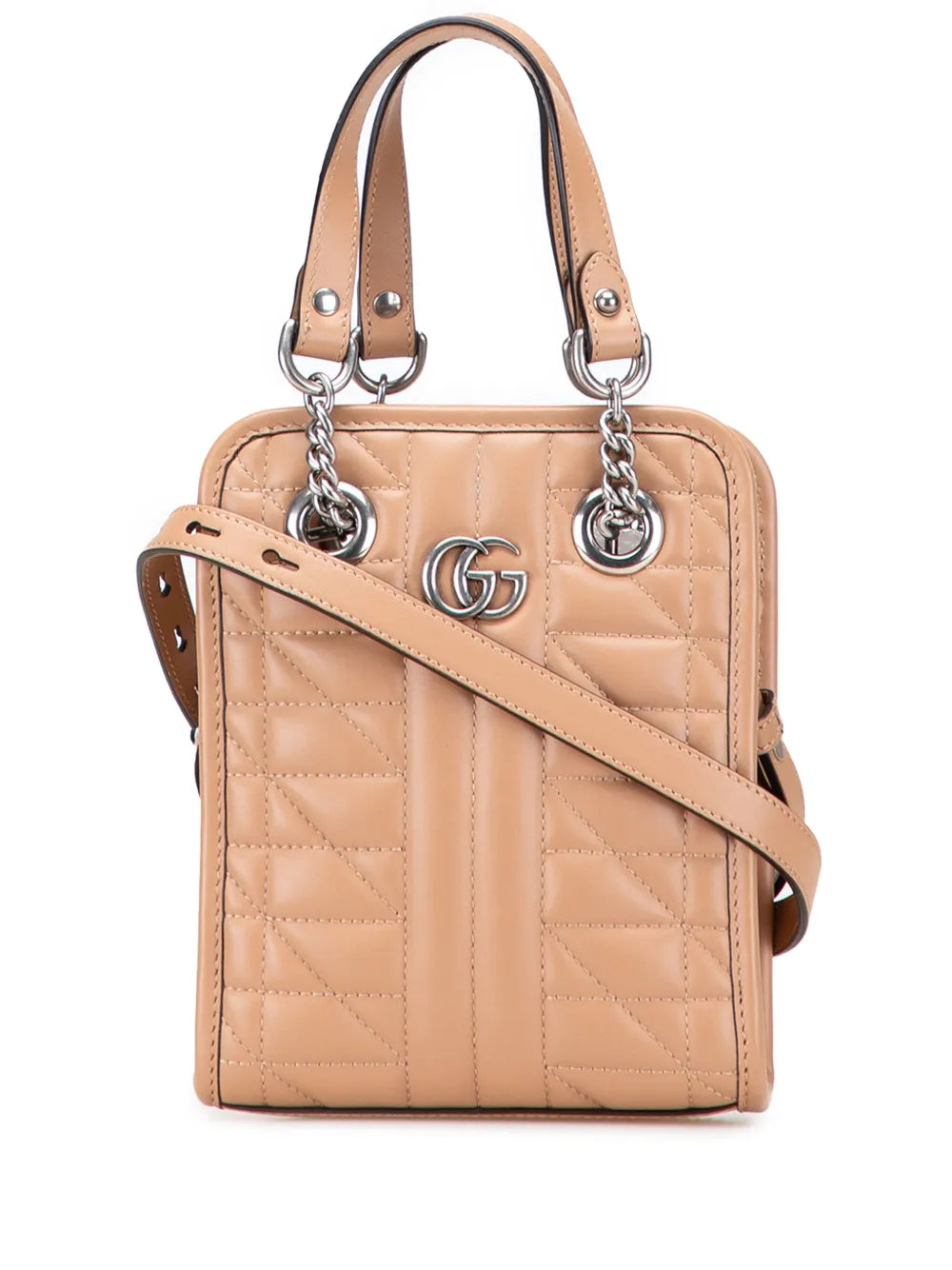 Pre-OwnedGucci Pre-Owned2016-2025 Mini GG Marmont Matelasse Leather Aria satchel