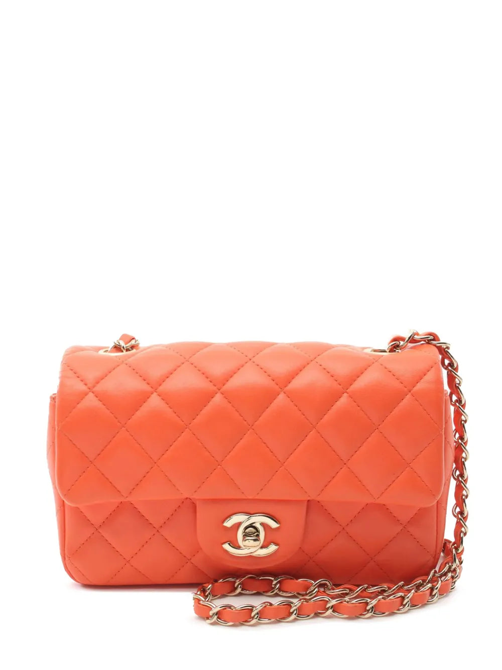 Pre-OwnedCHANEL Pre-Owned2020 Mini Rectangular Classic Lambskin Single Flap crossbody bag