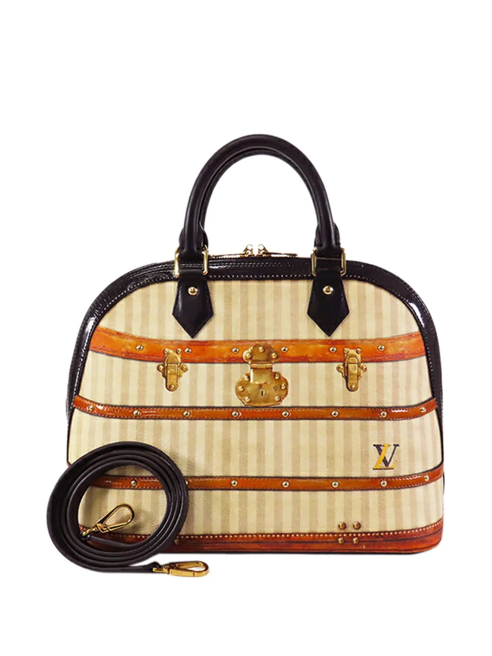 Pre-OwnedLouis Vuitton Pre-Owned2018 Transformed Canvas Time Trunk Alma PM satchel