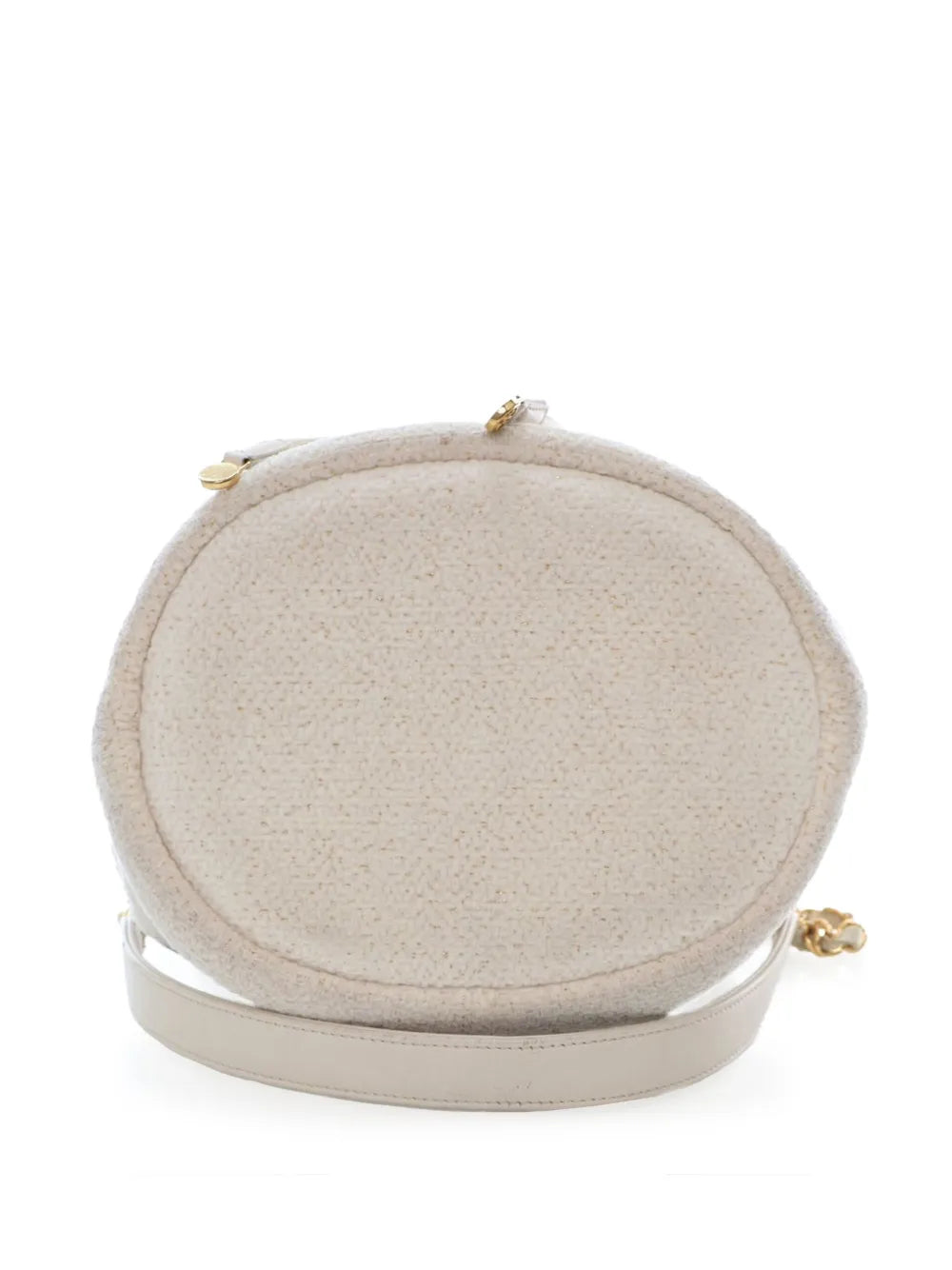 Pre-OwnedCHANEL Pre-Owned2019 Small Tweed Deauville Drawstring bucket bag