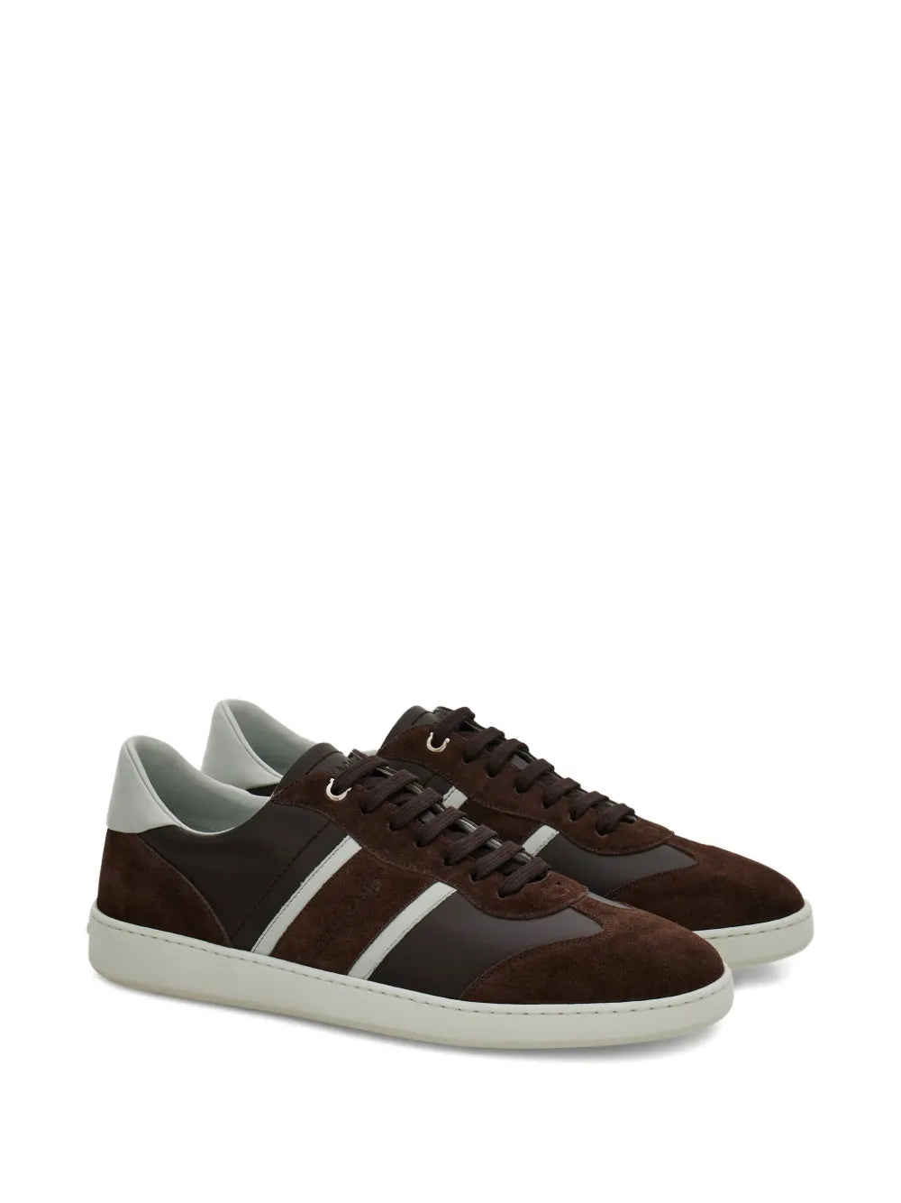 Ferragamo Suede Panelled Sneakers