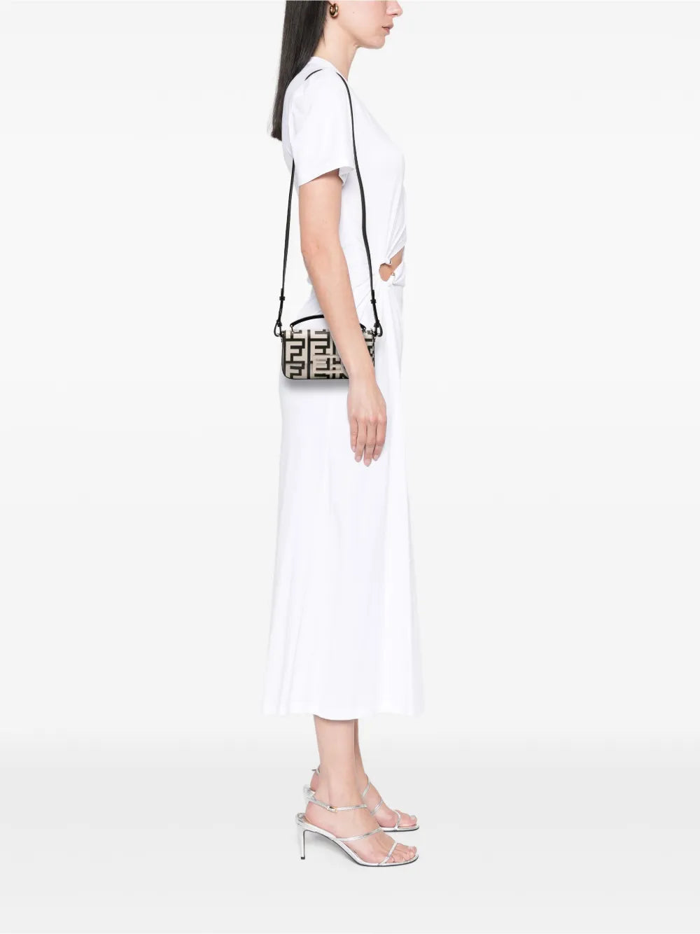 Pre-OwnedFendi Pre-Owned2000-2010 Marc Jacobs Nappa Vitello King Logo Print Baguette Phone Pouch satchel