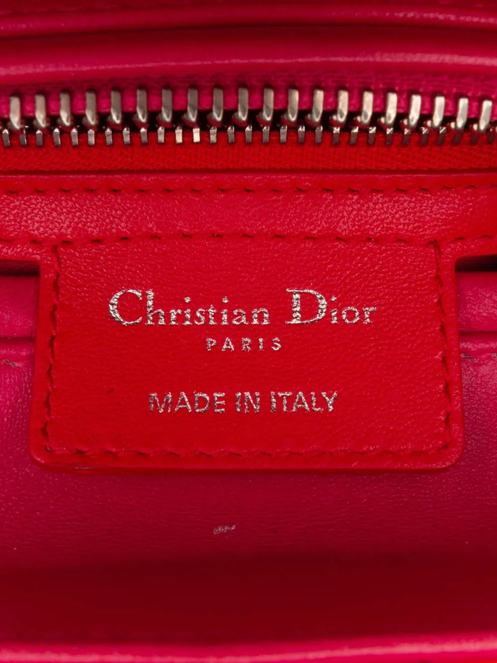 Pre-OwnedChristian Dior Pre-Owned2013 Medium Bicolor Lambskin Cannage Lady Dior satchel