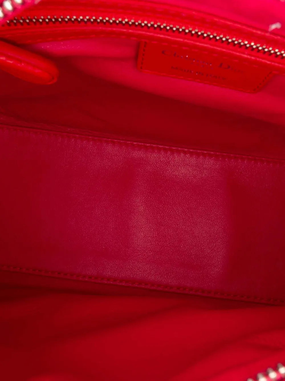 Pre-OwnedChristian Dior Pre-Owned2013 Medium Bicolor Lambskin Cannage Lady Dior satchel