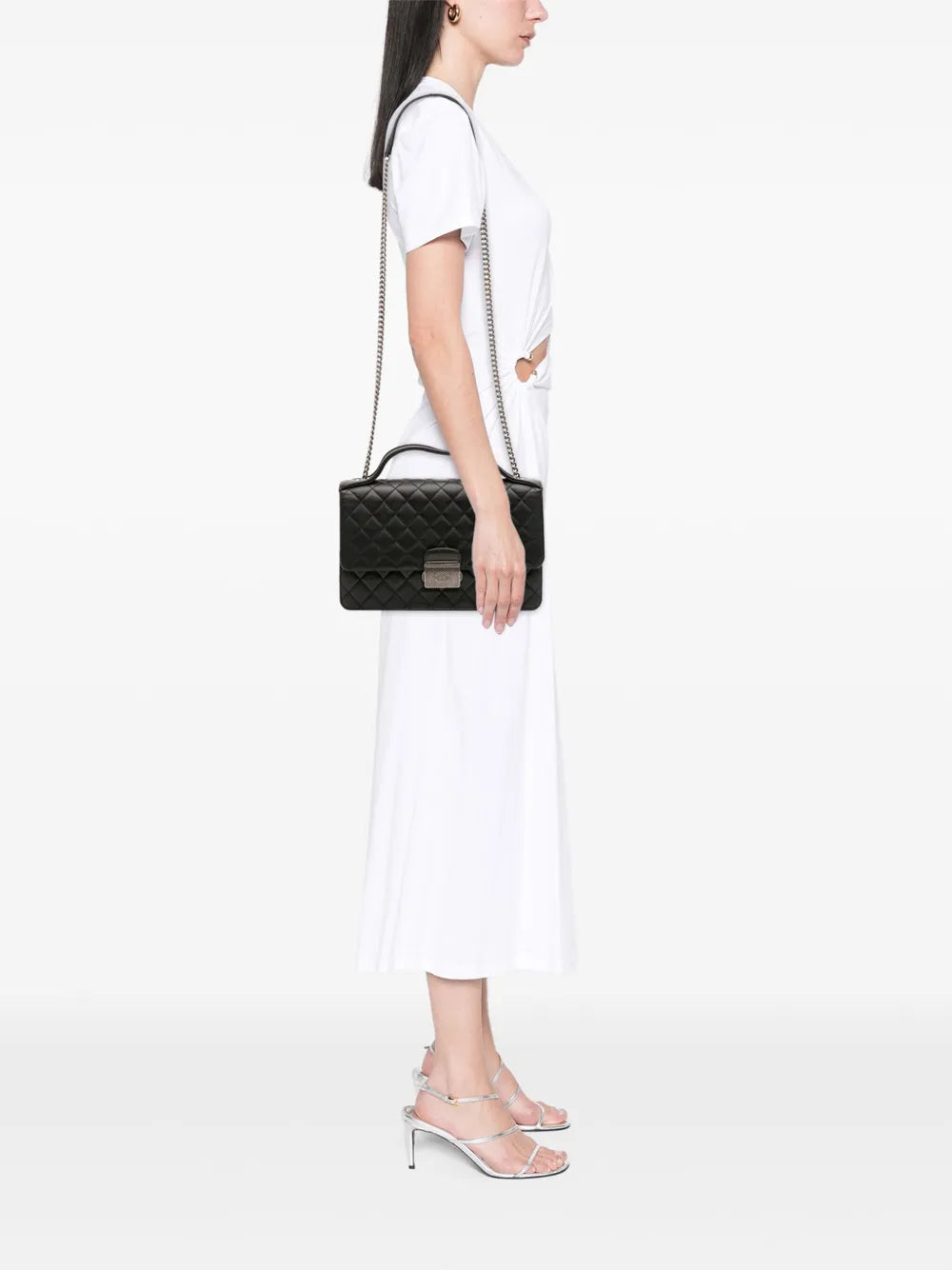 Pre-OwnedCHANEL Pre-Owned2016-2017 Medium Quilted Goatskin CC University Flap shoulder bag