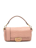 Pre-OwnedFendi Pre-Owned2000-2010 Zucca Embossed Leather Baguette satchel