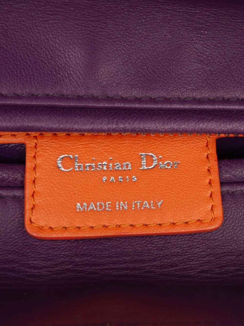 Pre-OwnedChristian Dior Pre-Owned2011 Medium Tricolor Lambskin Cannage Lady Dior satchel