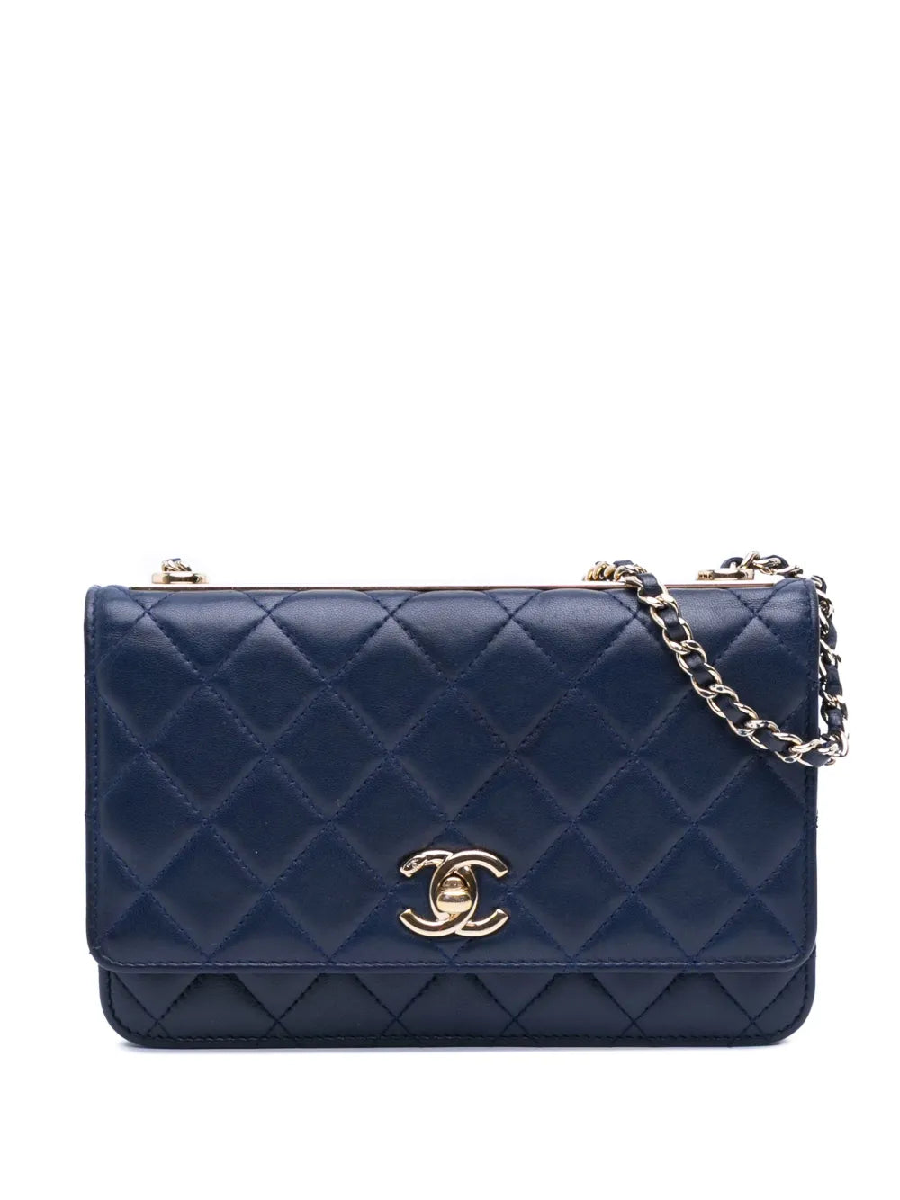 Pre-OwnedCHANEL Pre-Owned2016-2017 Lambskin Trendy CC Wallet On Chain crossbody bag