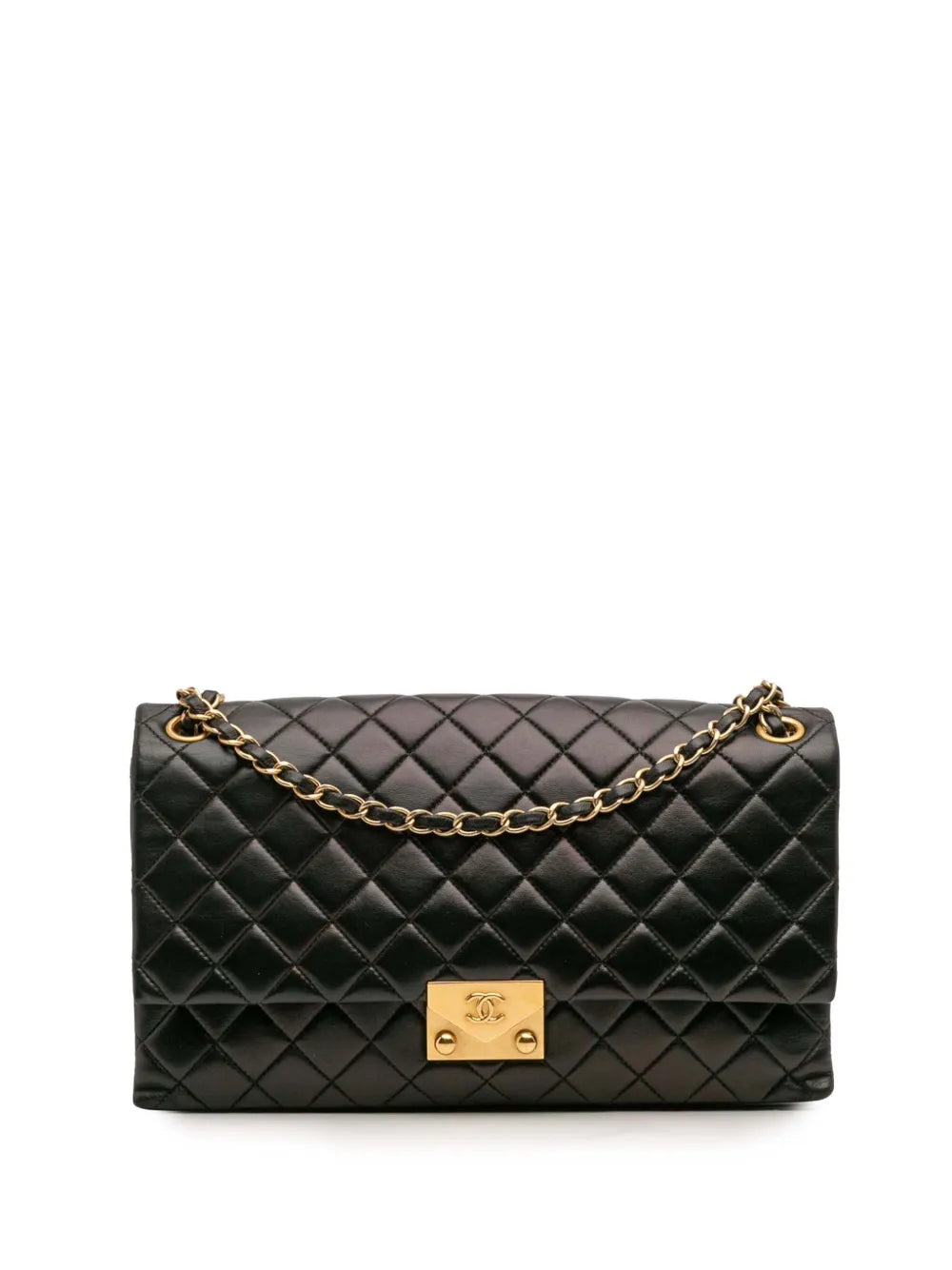 Pre-OwnedCHANEL Pre-Owned2016-2017 Quilted Lambskin Pagoda Accordion Flap shoulder bag