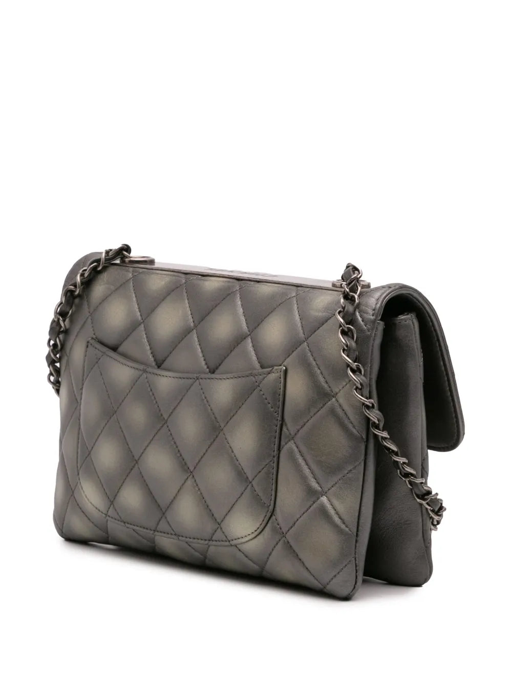 Pre-OwnedCHANEL Pre-Owned2015-2016 Quilted Metallic Lambskin Trendy CC Flap shoulder bag