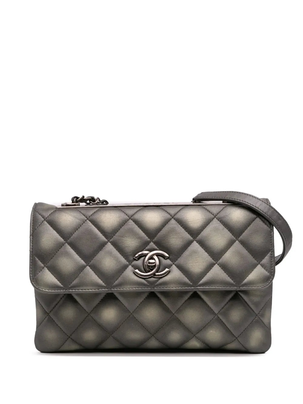 Pre-OwnedCHANEL Pre-Owned2015-2016 Quilted Metallic Lambskin Trendy CC Flap shoulder bag
