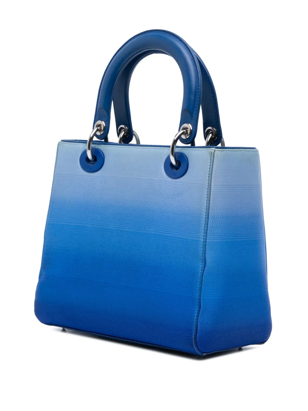 Pre-OwnedChristian Dior Pre-Owned2012 Medium Denim Ombre Lady Dior satchel