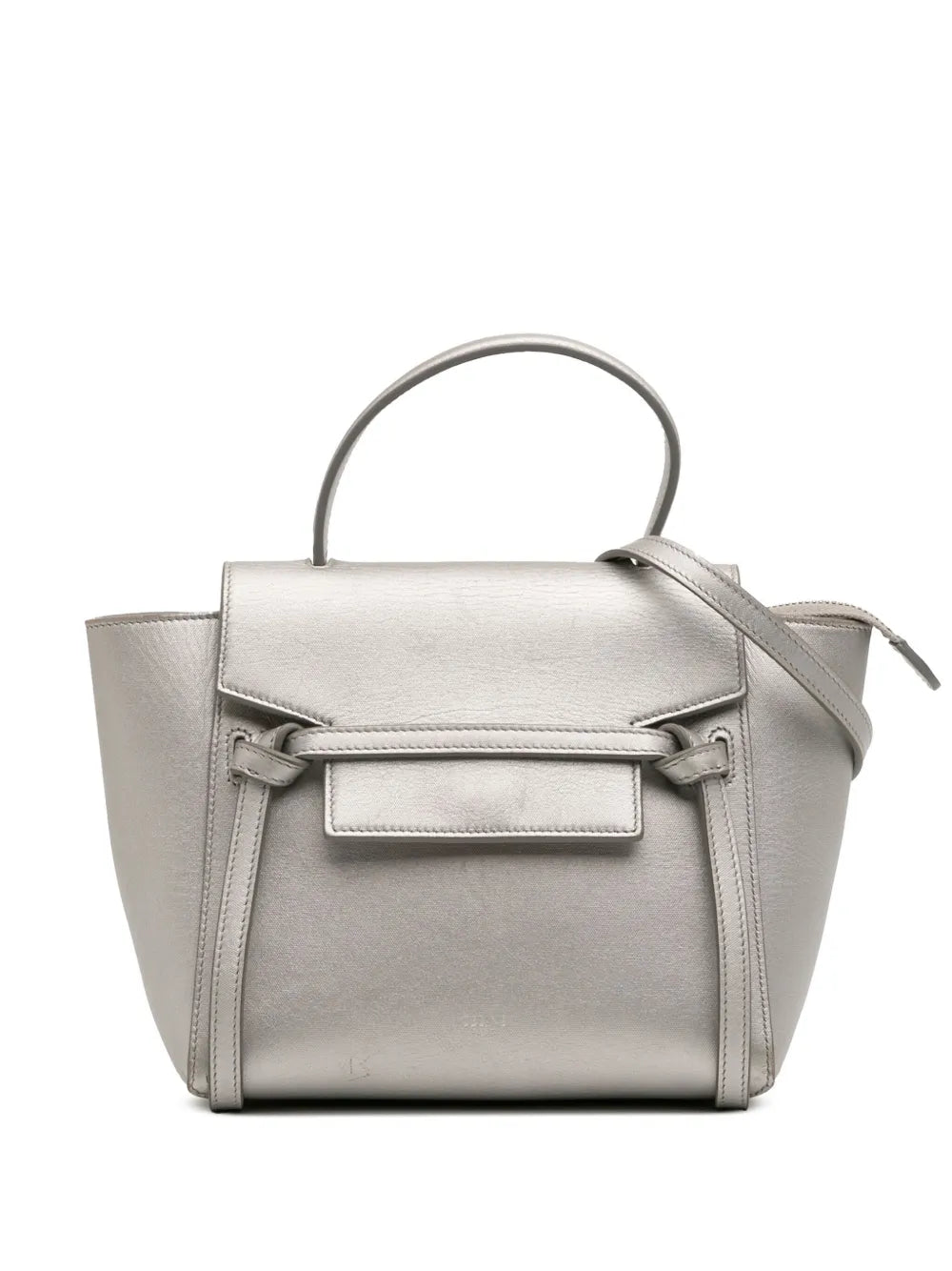 Pre-OwnedCeline Pre-Owned2018 Nano Laminated Calfskin Belt Bag satchel