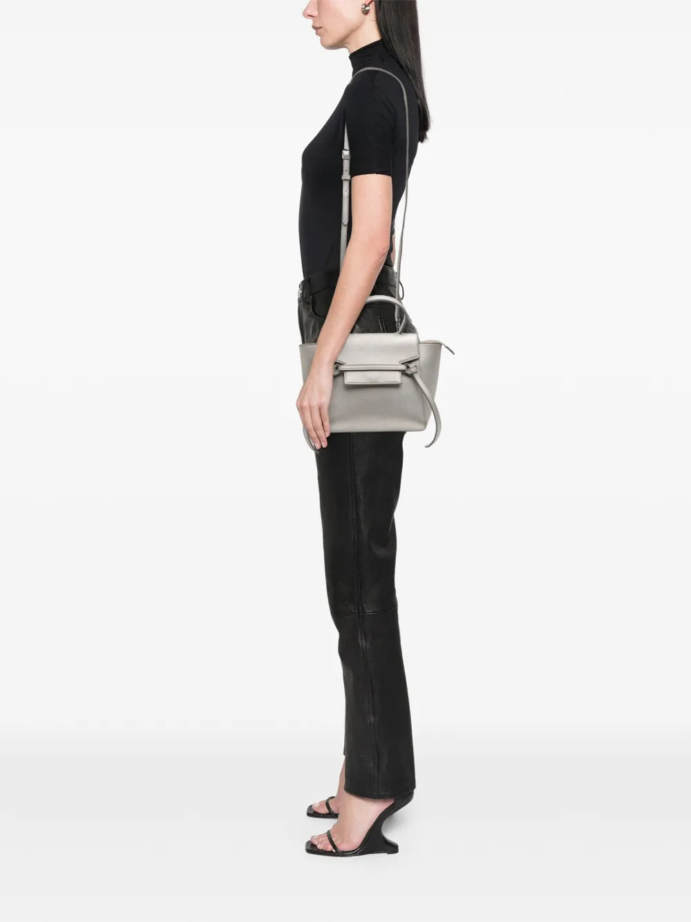 Pre-OwnedCeline Pre-Owned2018 Nano Laminated Calfskin Belt Bag satchel