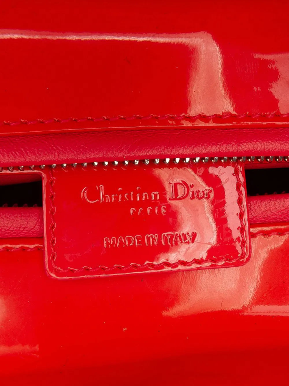Pre-OwnedChristian Dior Pre-Owned2012 Medium Lambskin Cannage Stitched Lady Dior satchel