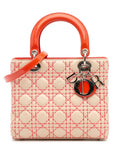Pre-OwnedChristian Dior Pre-Owned2012 Medium Lambskin Cannage Stitched Lady Dior satchel