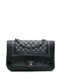 Pre-OwnedCHANEL Pre-Owned2017-2018 Medium Bicolor Quilted Calfskin Flap crossbody bag
