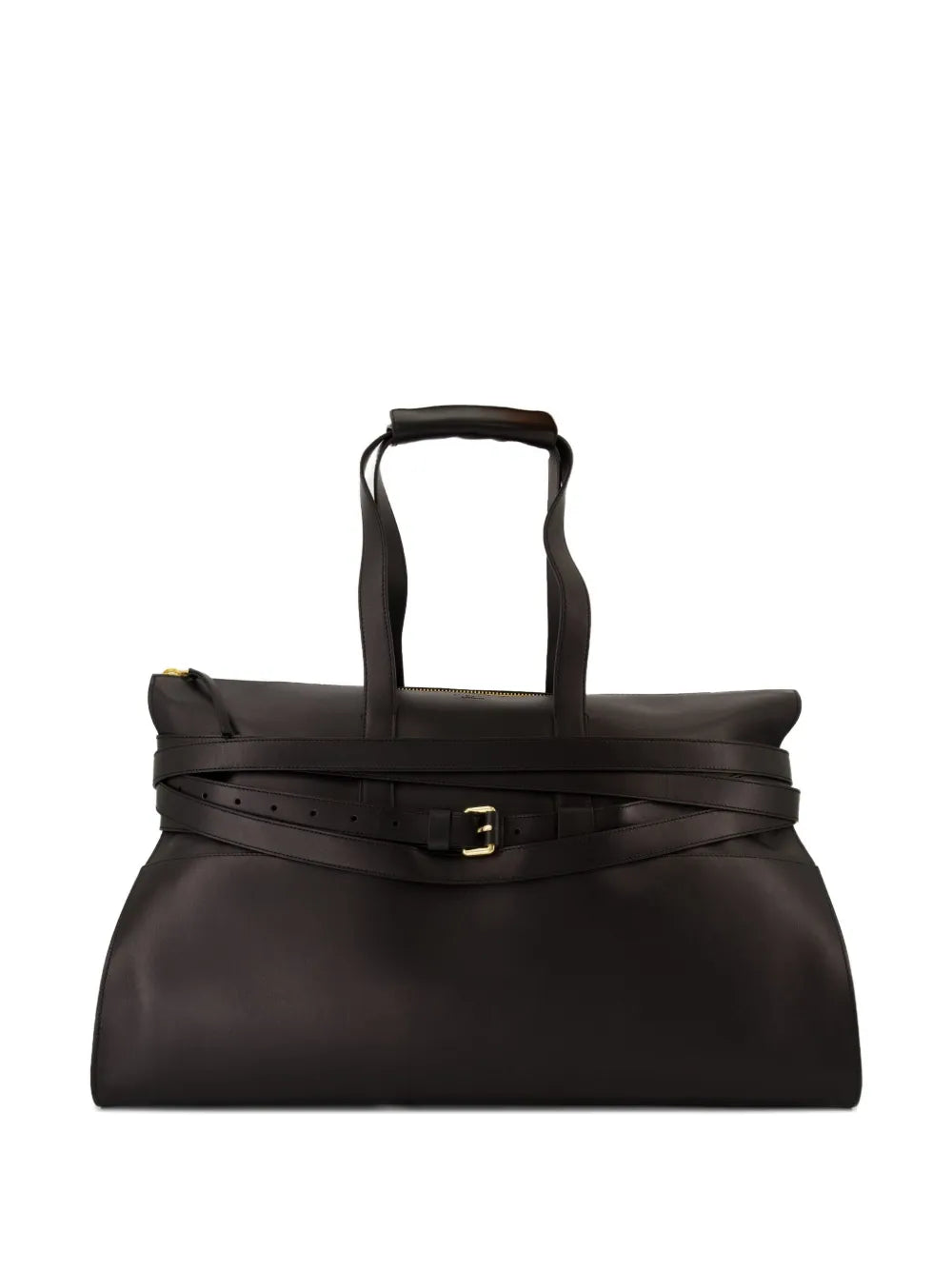 Moschinobelted leather tote bag