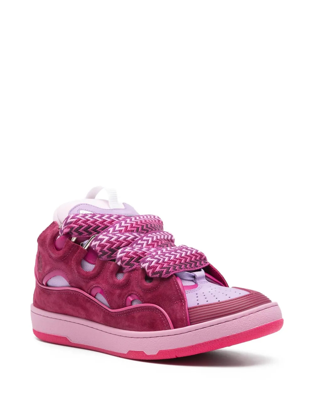 Lanvin Curb Lace-Up Sneakers