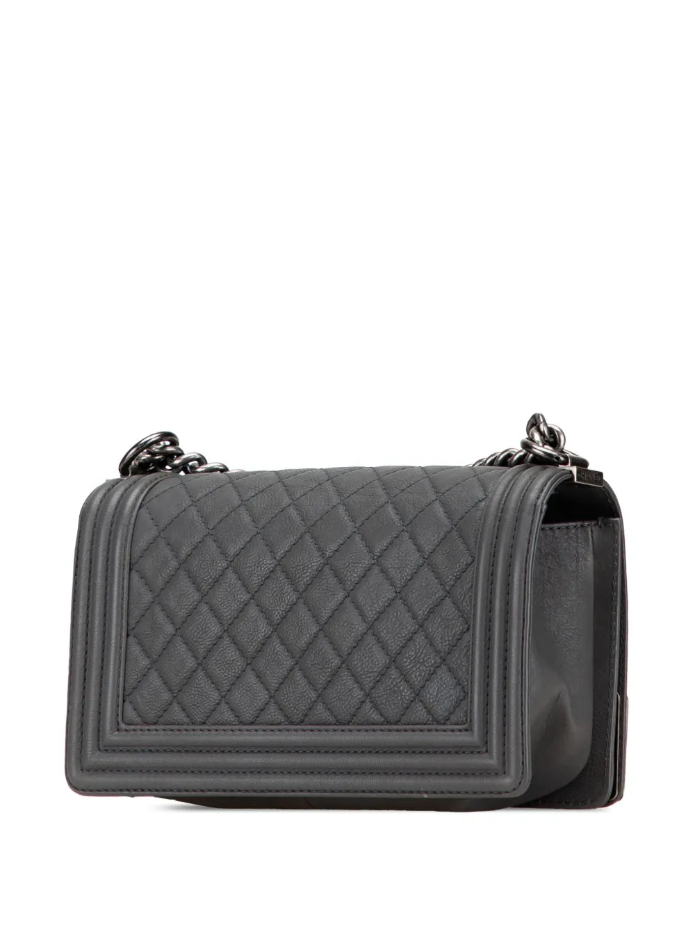 Pre-OwnedCHANEL Pre-Owned2014 Paris-Dallas Old Medium Quilted Calfskin Cowboy Boy Flap shoulder bag