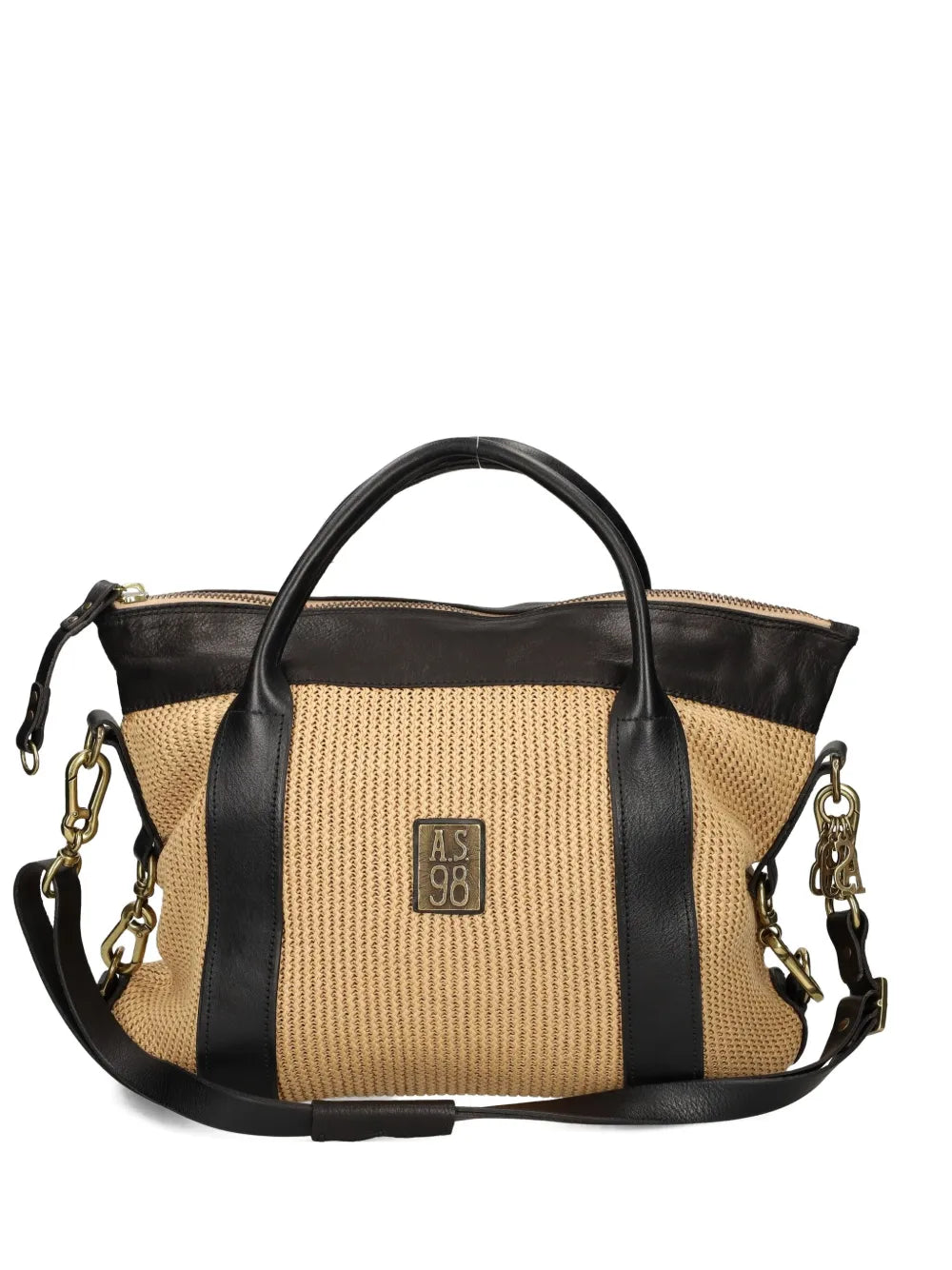 A.S.98woven panelled tote bag