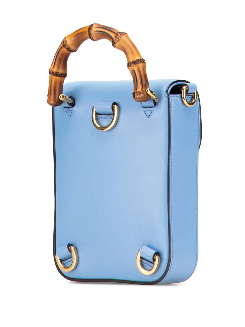 Pre-OwnedGucci Pre-Owned2016-2025 Mini Calfskin Bamboo Top Handle Bag satchel