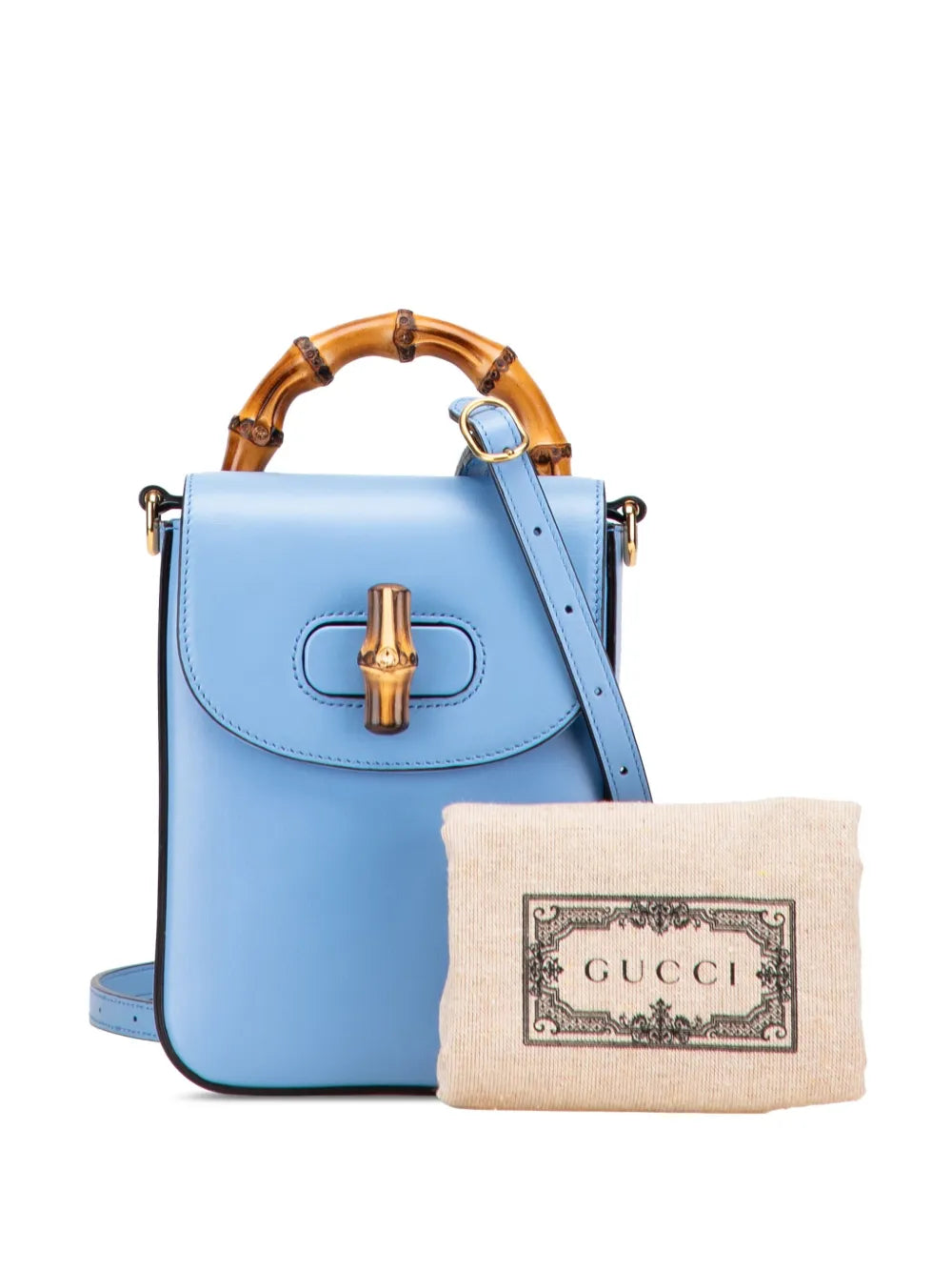 Pre-OwnedGucci Pre-Owned2016-2025 Mini Calfskin Bamboo Top Handle Bag satchel