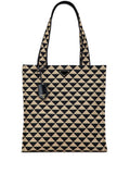 Pre-OwnedPrada Pre-Owned2013-2025 Embroidered Canvas Triangolo Symbole Shopping tote bag