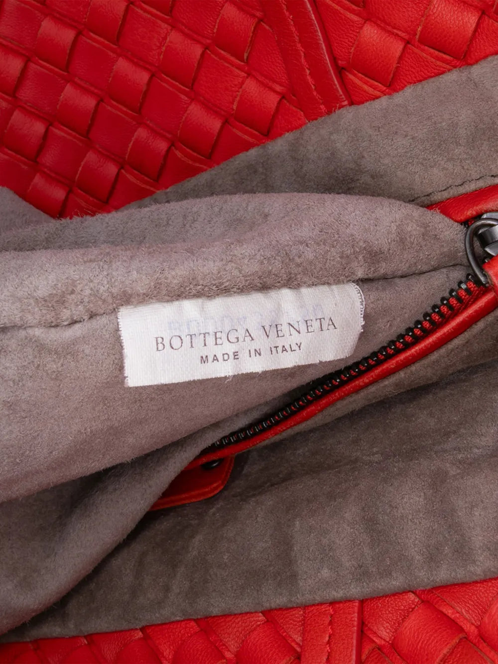 Pre-OwnedBottega Veneta Pre-Owned2012-2025 Intrecciato Trimmed Bicolor Nappa satchel