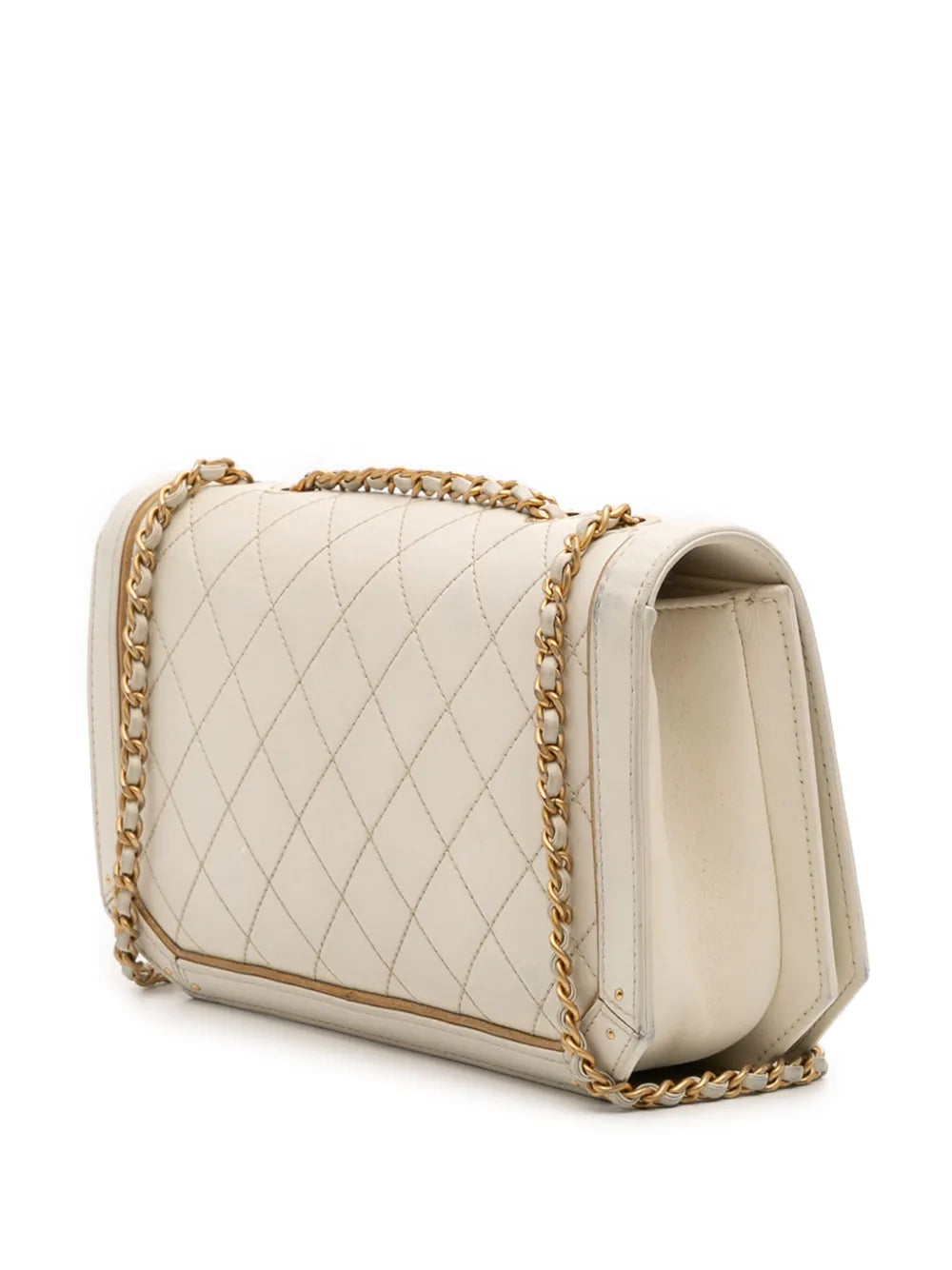 Pre-OwnedCHANEL Pre-Owned2017-2018 Medium Quilted Calfskin Octagon CC Clasp Flap crossbody bag