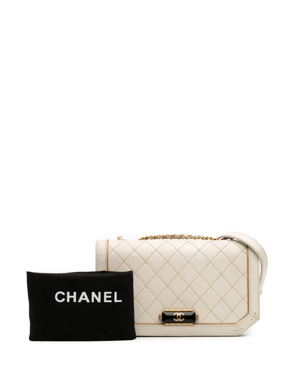 Pre-OwnedCHANEL Pre-Owned2017-2018 Medium Quilted Calfskin Octagon CC Clasp Flap crossbody bag