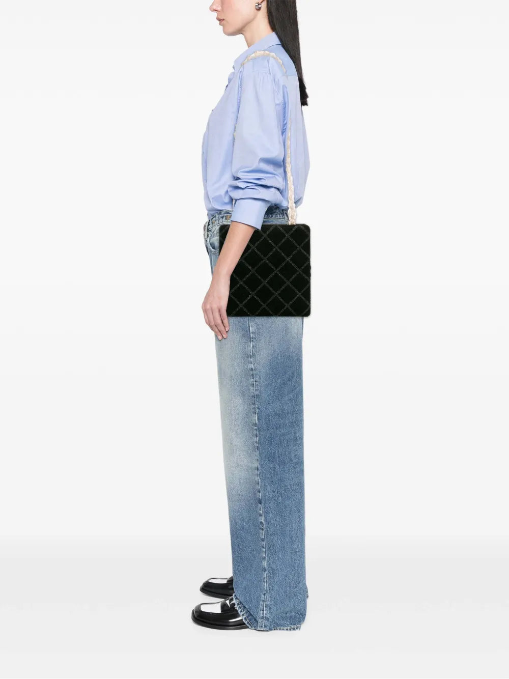Pre-OwnedCHANEL Pre-Owned2016-2017 CC Tweed Chain Fantasy crossbody bag