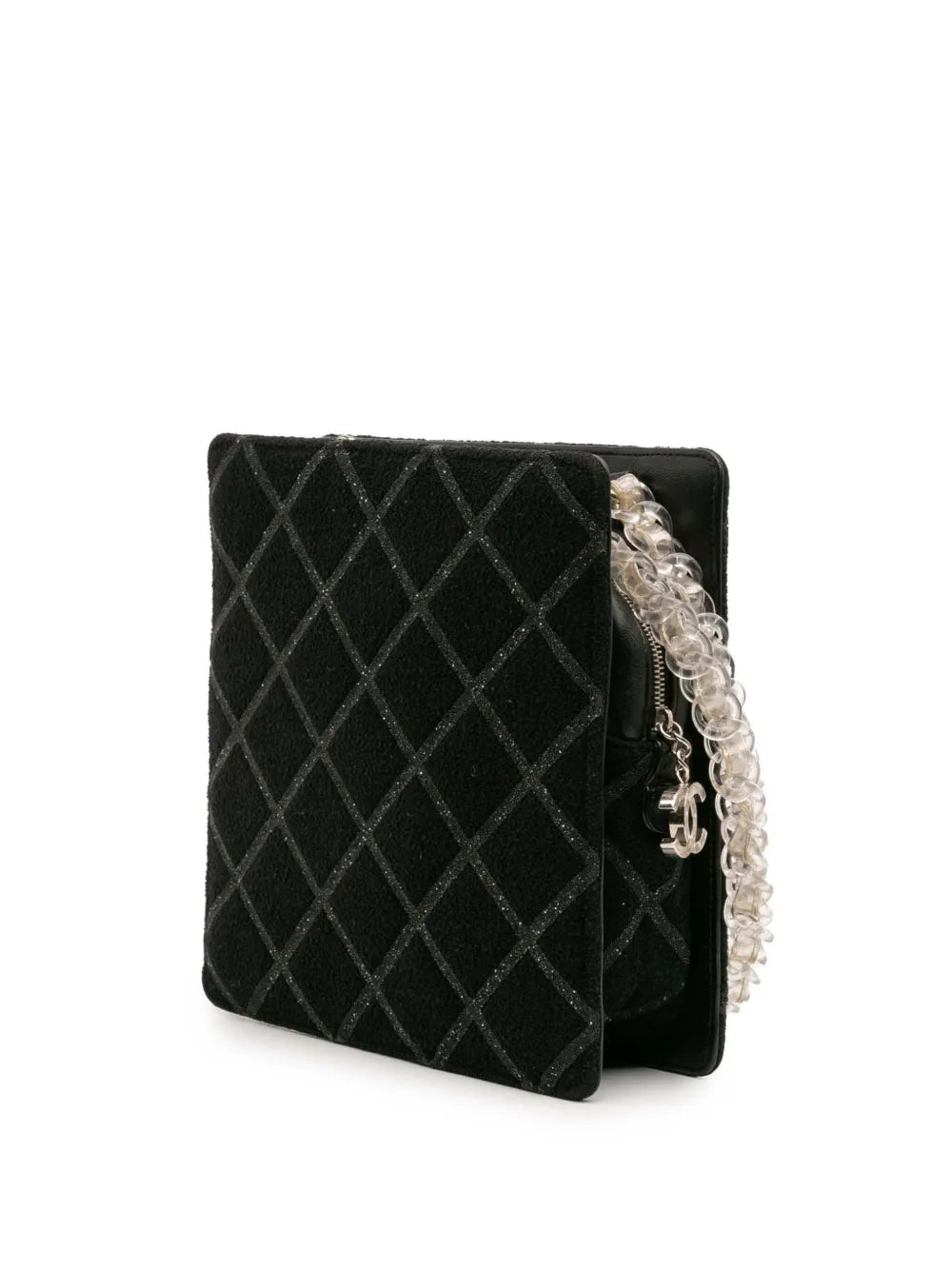 Pre-OwnedCHANEL Pre-Owned2016-2017 CC Tweed Chain Fantasy crossbody bag