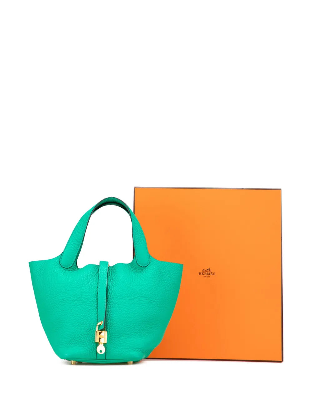 Pre-OwnedHermre-Owned2021 Clemence Picotin Lock 18 handbag