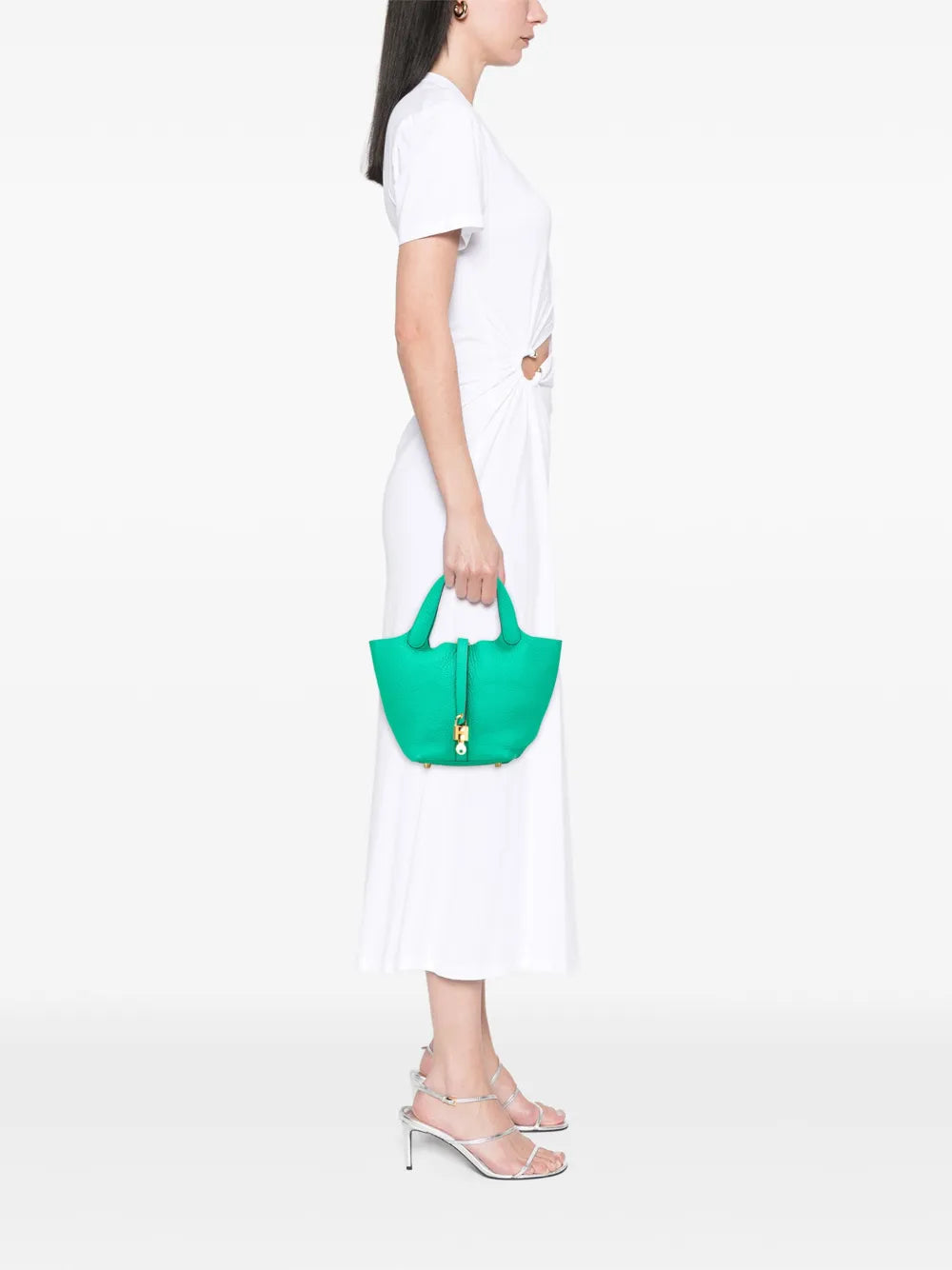 Pre-OwnedHermre-Owned2021 Clemence Picotin Lock 18 handbag