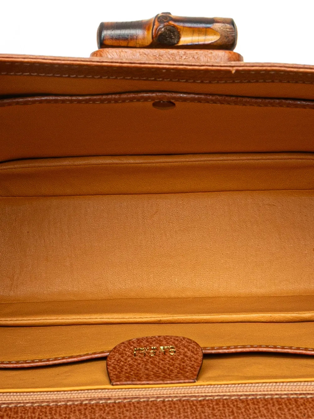 Pre-OwnedGucci Pre-Owned20th Century Calfskin Bamboo Night satchel